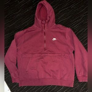 Nike half zip hoodie